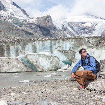 Der Gletscher ist auch im Sommer eine echte Naturpracht. 