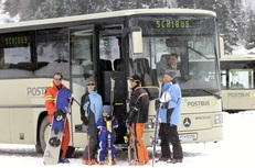 ski bus transportation of ski area Großglockner