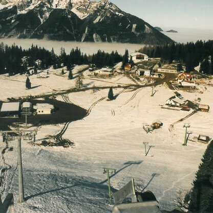 Das Skigebiet Hinterstoder in früheren Zeiten. 