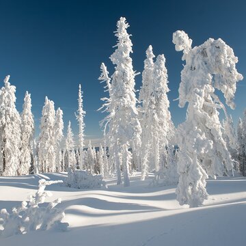 Der Winter zeigt sich von seiner besten Seite im Skigebiet Hochficht. 