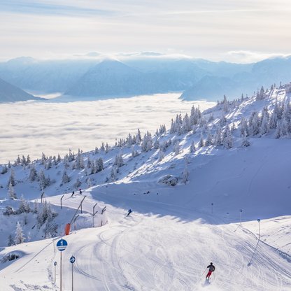 Ein schöne Panoramaussicht vom Skigebiet Hochkar.  | © Ludwig Fahrnberger