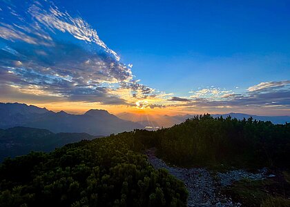 <p>Sonnenuntergang am Unterberghorn</p>