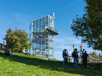 Outside view of the Panorama Tower on Wurbauerkogel  | © Nationalpark Kalkalpen/Elke Mitterhuber