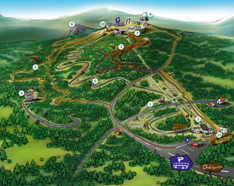 Panoramic map of Wurbauerkogel with all its attractions. 