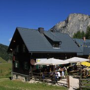 Wiederlechnerhütte in summer in the region wurzeralm | © Wiederlechnerhuette