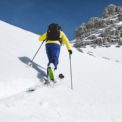 Aufstieg mit Tourenski im Skigebiet Wurzeralm | © TVB Pyhrn-Priel_Lierzer