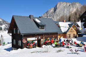 Das Skigebiet bietet zahlreiche Hütten für den wohlverdienten Einkehrschwung. | © Wiederlechnerhuette